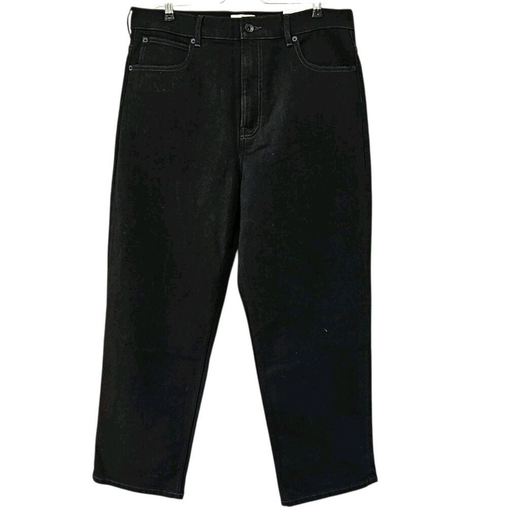 Everlane The Way High Jeans 2.0 Size 31 Black Wide Leg Loose Fitting New w/ Tags